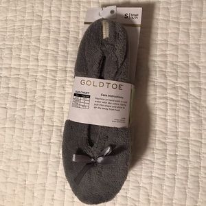 gold toe slippers - SOLD